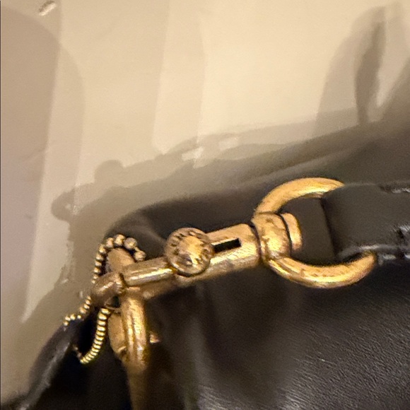 Coach Black Crossbody Bag with Gold Accent - Picture 4 of 11